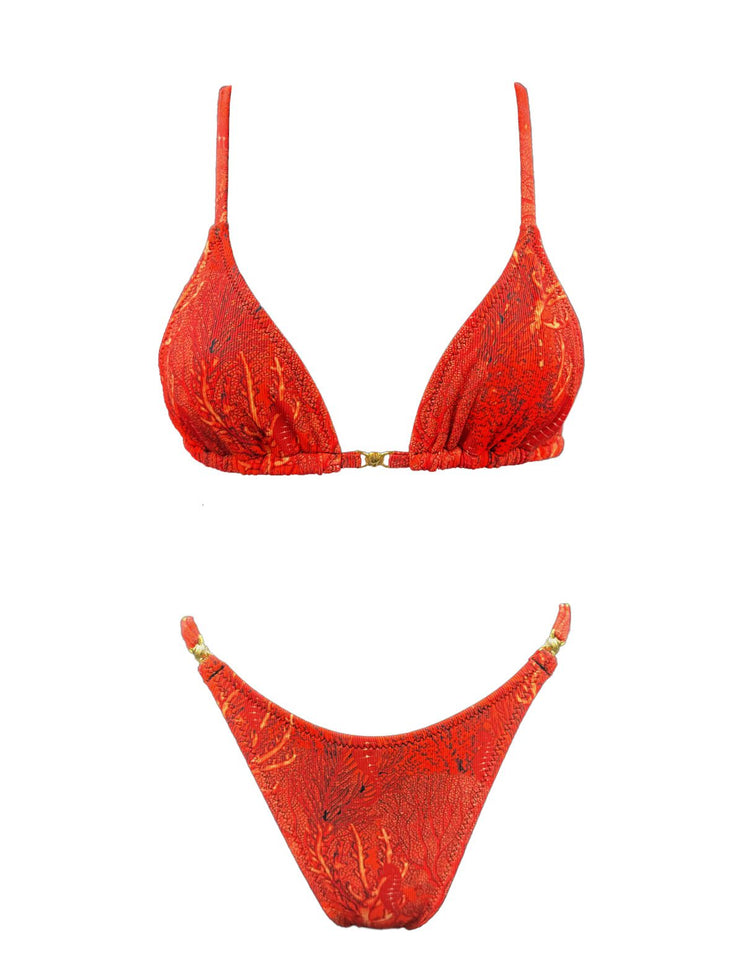 CORAL REEF SHELL TRIANGLE BIKINI