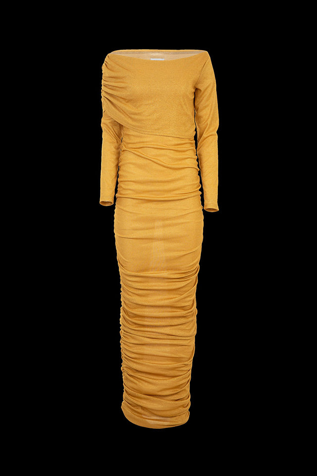 MICHELANGELO DRESS GOLD