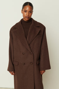 BROWN WOOL COAT