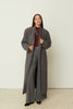 LONG COAT WITH BELT GREY