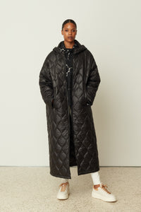 PUFFER COAT BLACK ONE SIZE