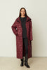 PUFFER COAT BORDEAUX ONE SIZE