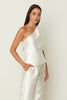 DUCHESS ONE SHOULDER TOP WHITE