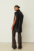 BLACK SILK SHEER PANTS