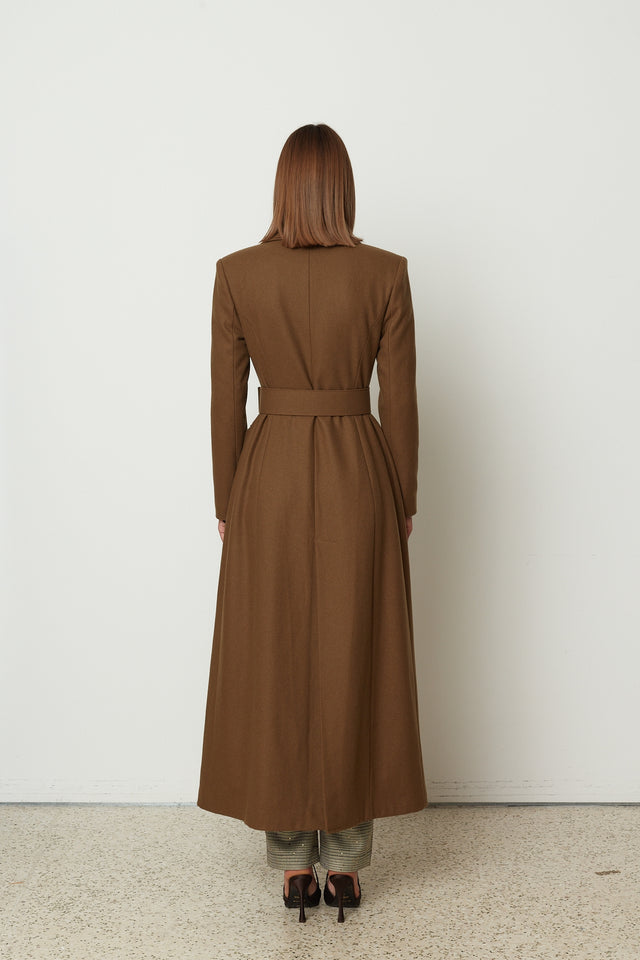 BELTED COAT KHAKI