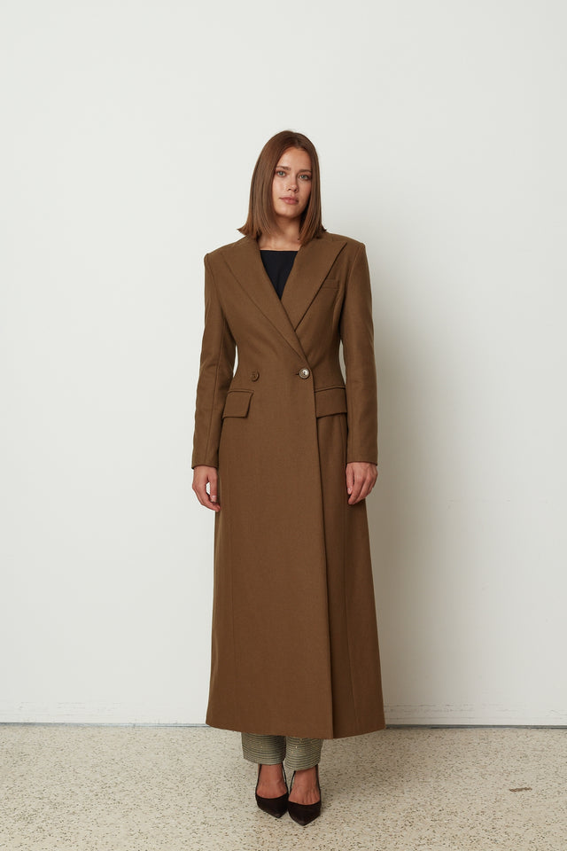 BELTED COAT KHAKI