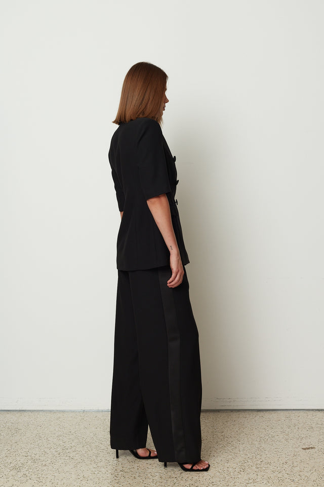 POWER SUIT TROUSERS BLACK