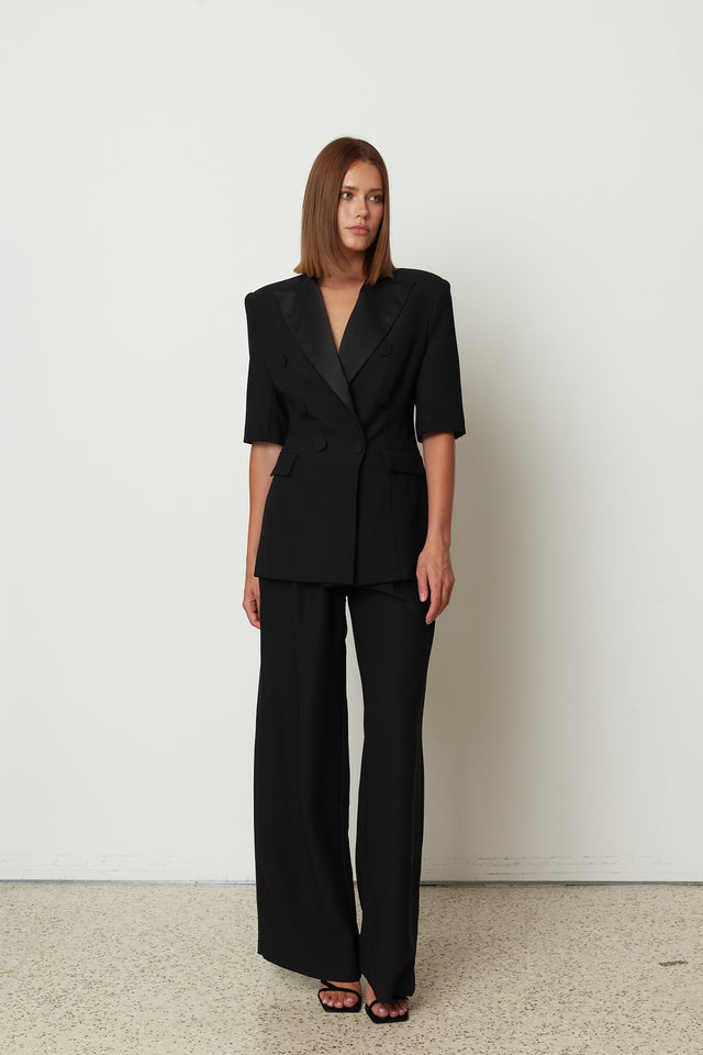 POWER SUIT TROUSERS BLACK