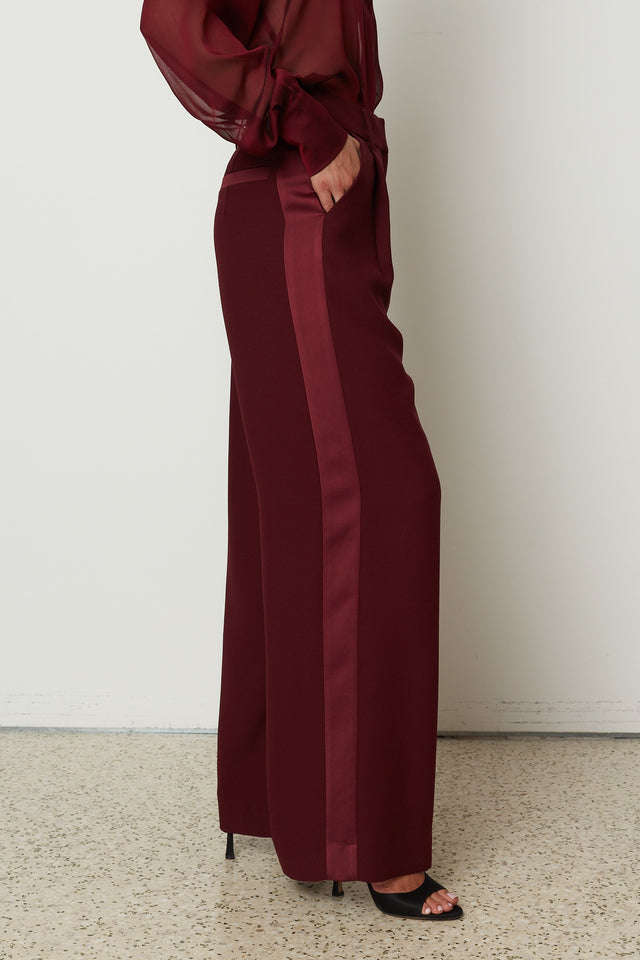 POWER SUIT TROUSERS BORDEAUX