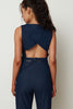 DENIM VEST DARK BLUE