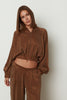 ICON BOMBER JACKET CHOCOLATE