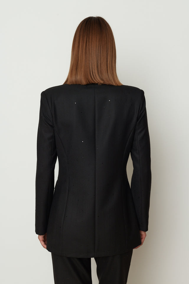 GLIMMER BLAZER BLACK