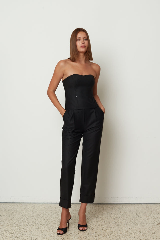 GLIMMER TROUSERS BLACK