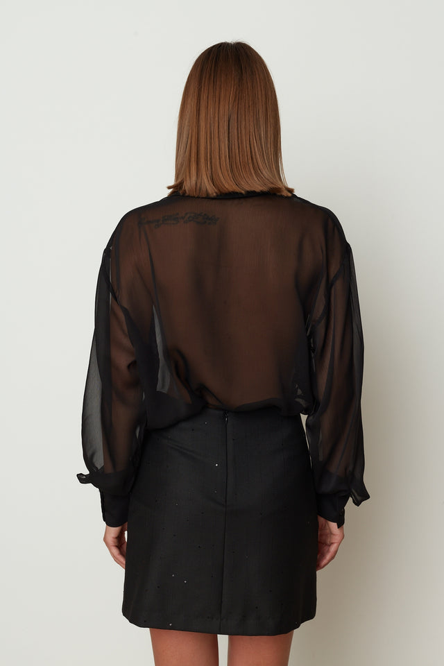 GLIMMER SKIRT BLACK