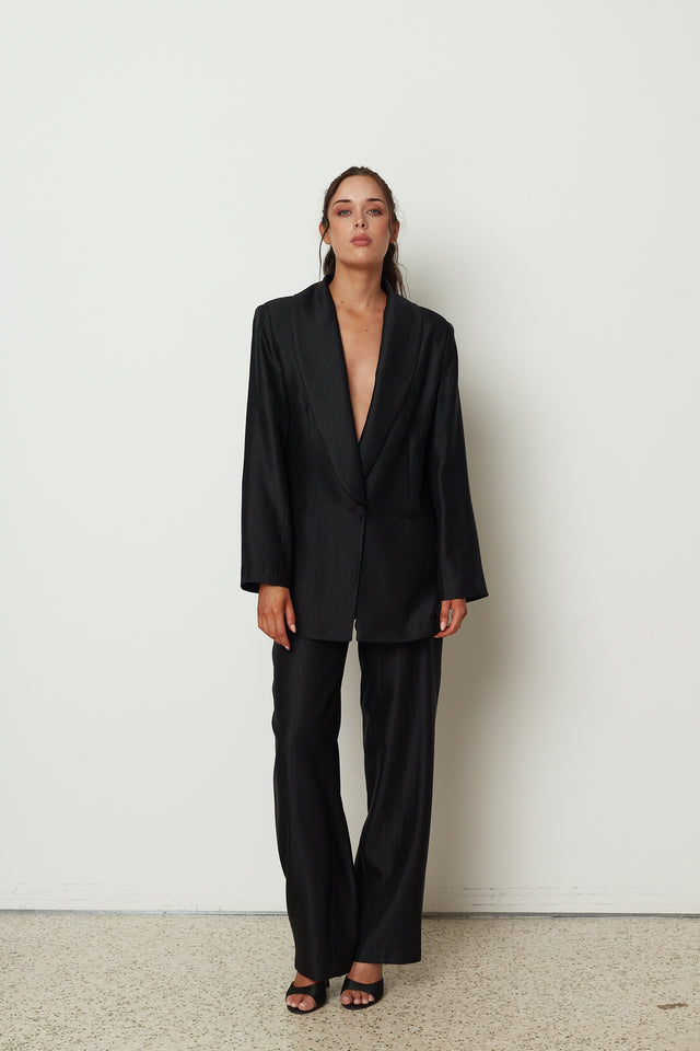 ELEGANT HIGH WAIST PANTS BLACK