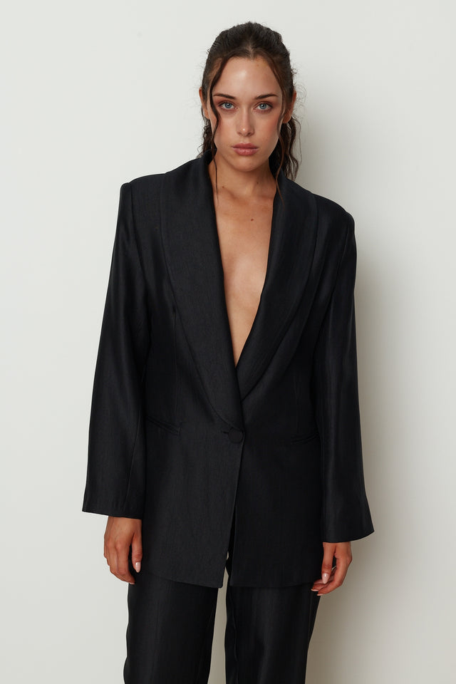ELEGANT SMOKIN BLAZER BLACK