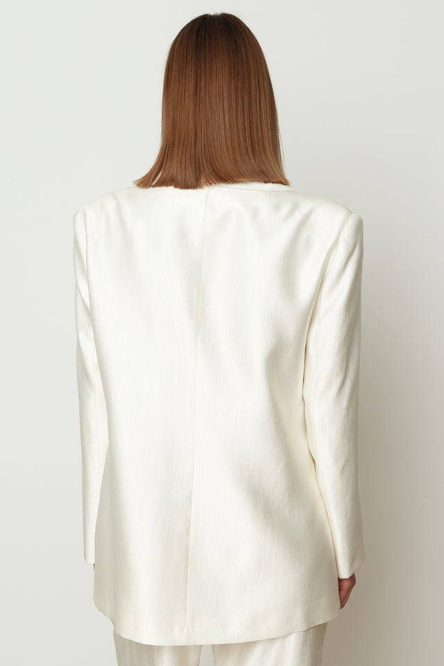 ELEGANT SMOKIN BLAZER WHITE