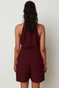 POWER HALTER BLOUSE BORDEAUX