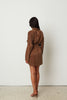 ICON MOCK DRESS BROWN