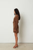 ICON MOCK DRESS BROWN