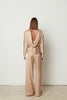 SLEEK SATIN PANTS BEIGE