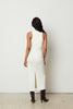 SHAPE MIDI DRESS WHITE