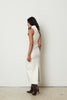 SHAPE MIDI DRESS WHITE