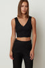 BOLD CROP TOP BLACK