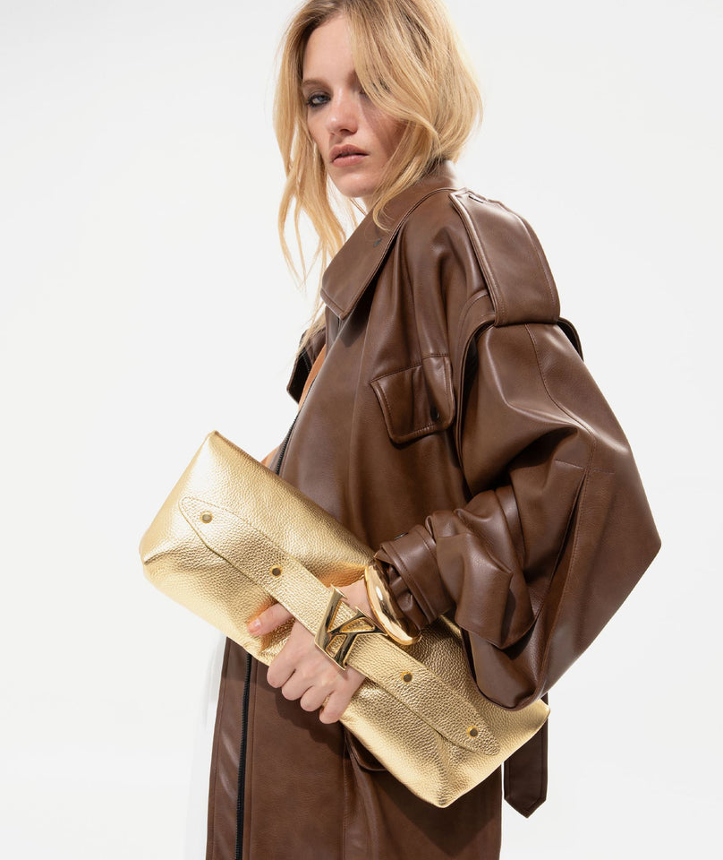 GOLD LEATHER BAG