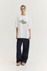 CHEETAH T-SHIRT RETRO CAR OFF-WHITE