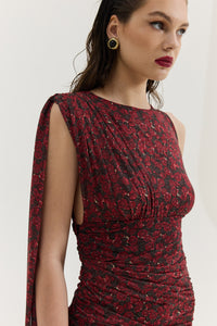 CLOVER DRESS RED
