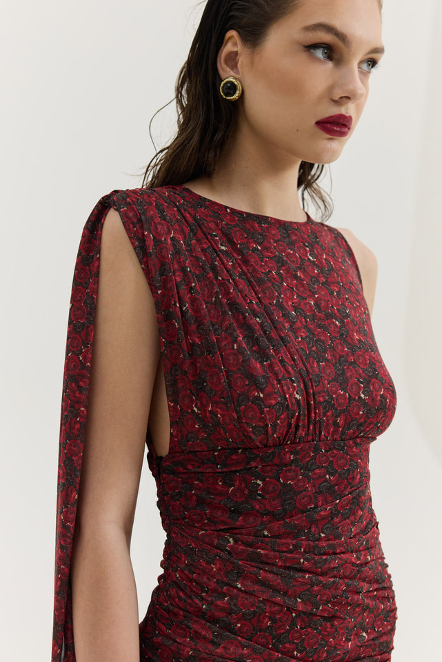 CLOVER DRESS RED