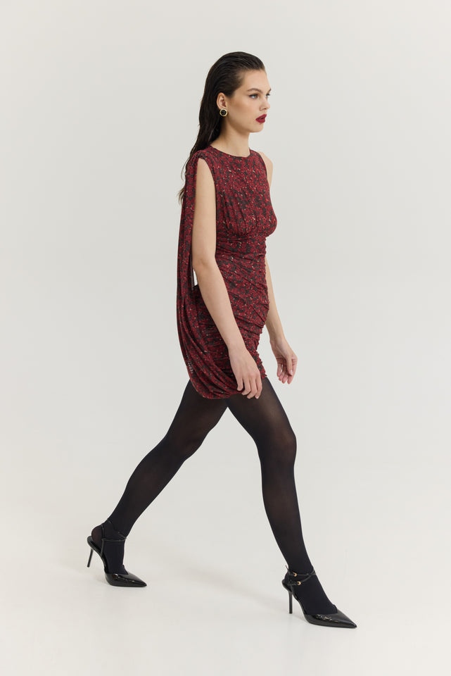 CLOVER DRESS RED