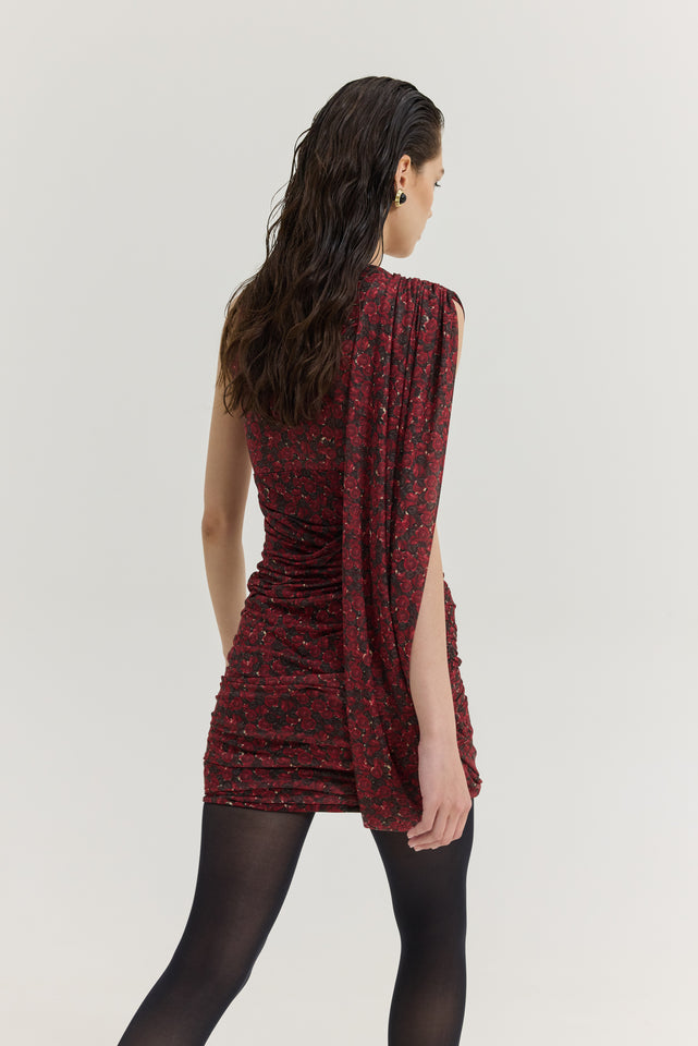 CLOVER DRESS RED