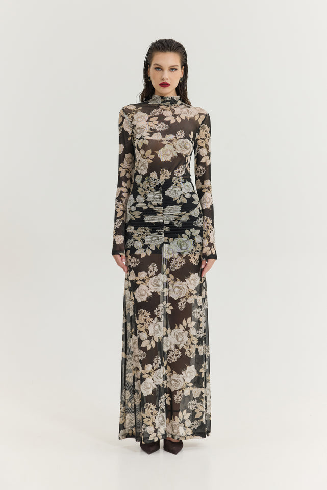 MANDARINO DRESS BLACK