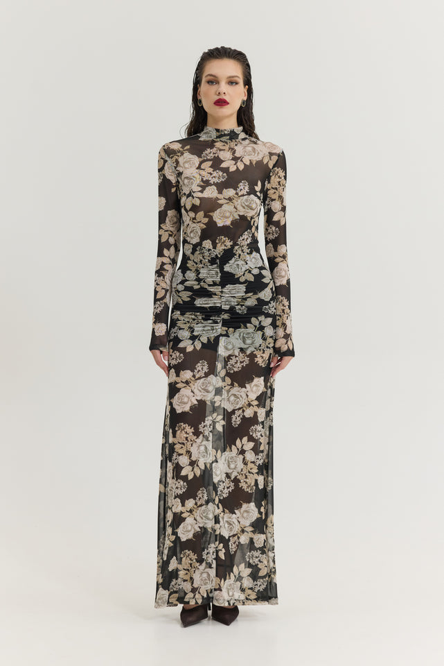 MANDARINO DRESS BLACK