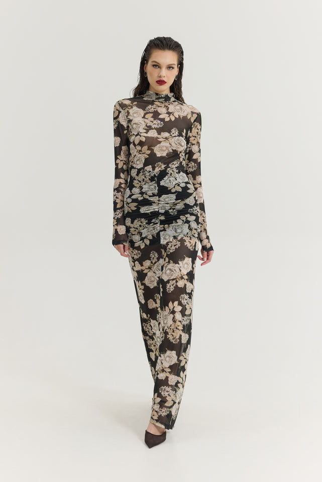 MANDARINO DRESS BLACK