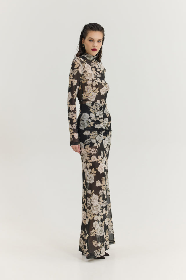 MANDARINO DRESS BLACK