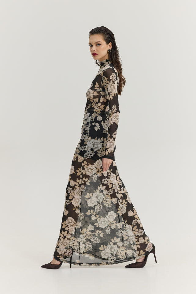 MANDARINO DRESS BLACK