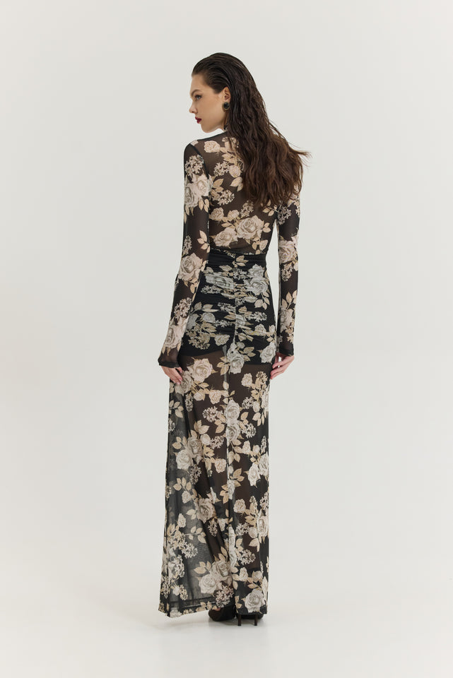 MANDARINO DRESS BLACK