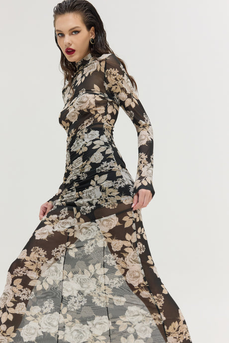 MANDARINO DRESS BLACK