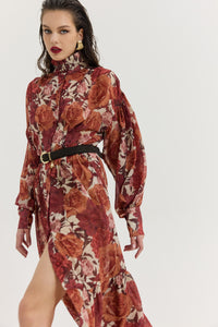 BRAMBLE DRESS RUST
