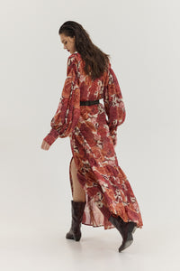 BRAMBLE DRESS RUST