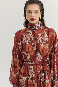 BRAMBLE DRESS RUST