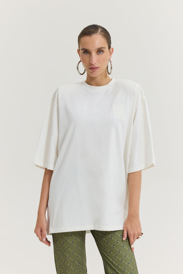 SAHARA FLOWER T-SHIRT ECRU