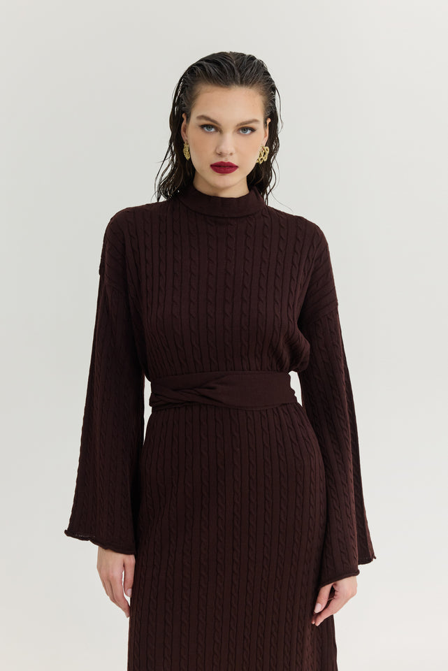 AVIATION DRESS BROWN