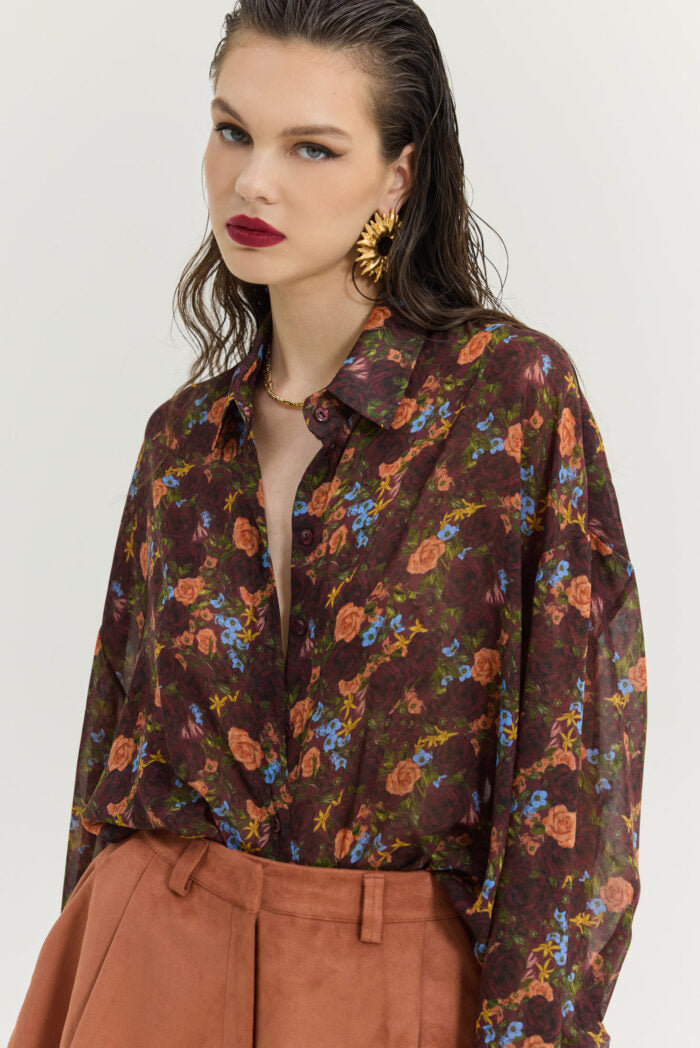 HEATHER SHIRT PACK YOUR BAGS BORDEAUX