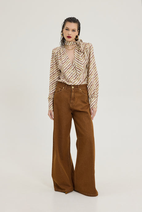 SALEM DENIM PANTS TOBACCO