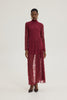 PARADISE TOP DRESS RED WINE