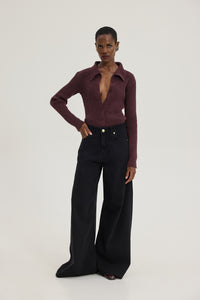 SALEM DENIM PAMTS BLACK